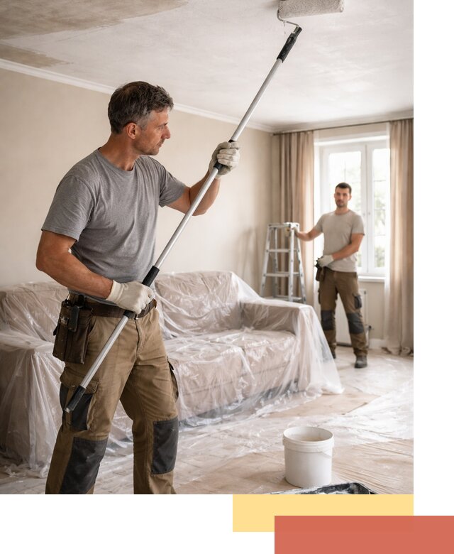 Грунтовка потолка в Борисоглебске — подготовка под покраску и отделку