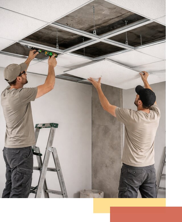 Монтаж потолка Армстронг под ключ в Борисоглебске
