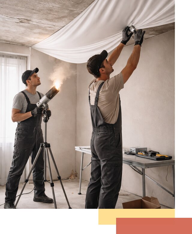 Установка натяжного потолка под ключ в Борисоглебске