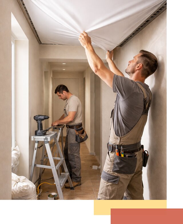 Монтаж натяжного потолка в прихожей в Борисоглебске