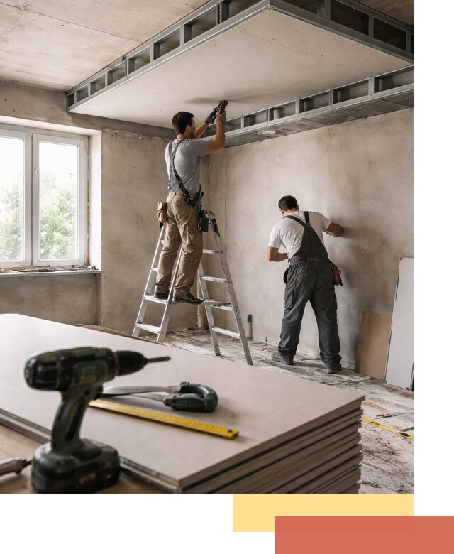 Двухуровневый потолок из гипсокартона в Борисоглебске