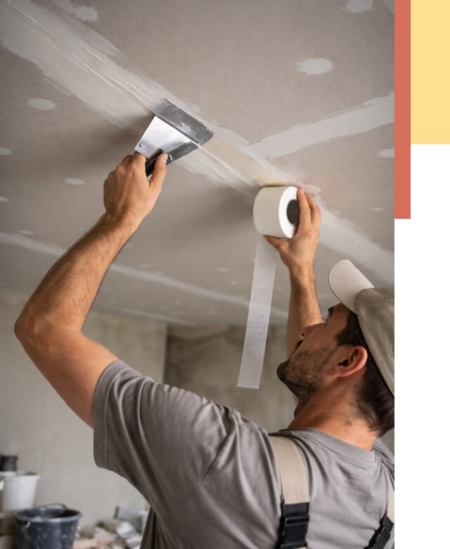 Обработка швов потолка ГКЛ в Борисоглебске от 7803 руб. под ключ | ОТДЕЛОЧНИК-Брс