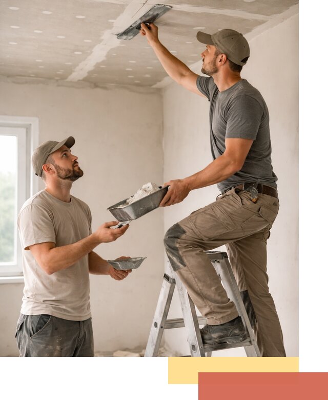 Шпаклевка потолка из гипсокартона в Борисоглебске качественно и быстро