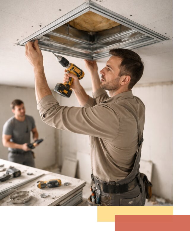 Монтаж люка в потолок из ГКЛ в Борисоглебске