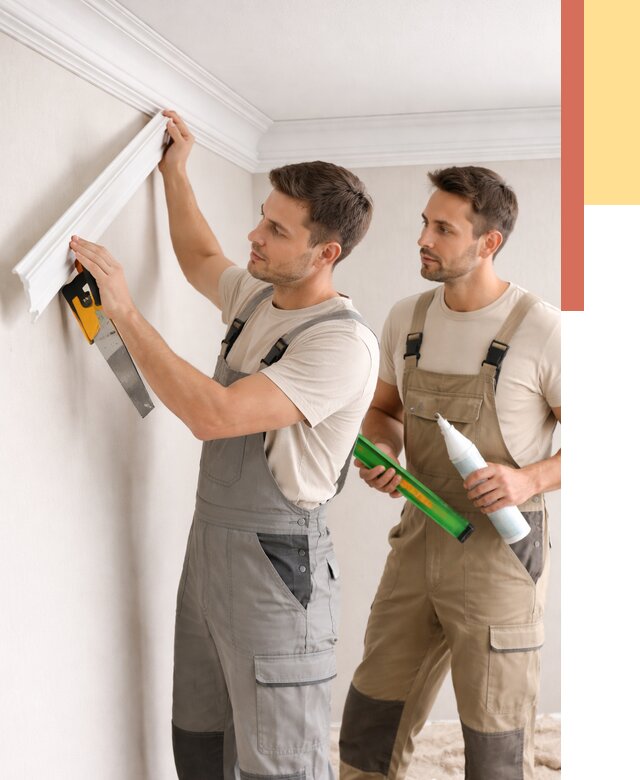 Монтаж потолочного плинтуса в Борисоглебске от 2393 руб. — быстро и недорого | ОТДЕЛОЧНИК-Брс