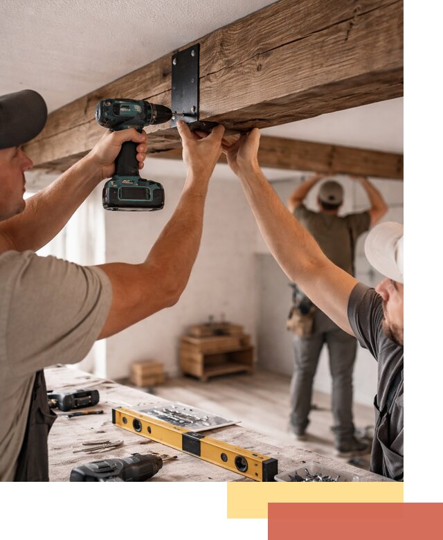 Монтаж декоративных потолочных балок в Борисоглебске