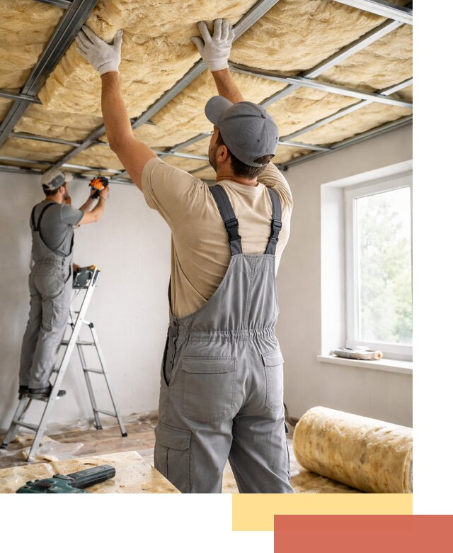 Утепление потолка под ключ в Борисоглебске качественно и быстро